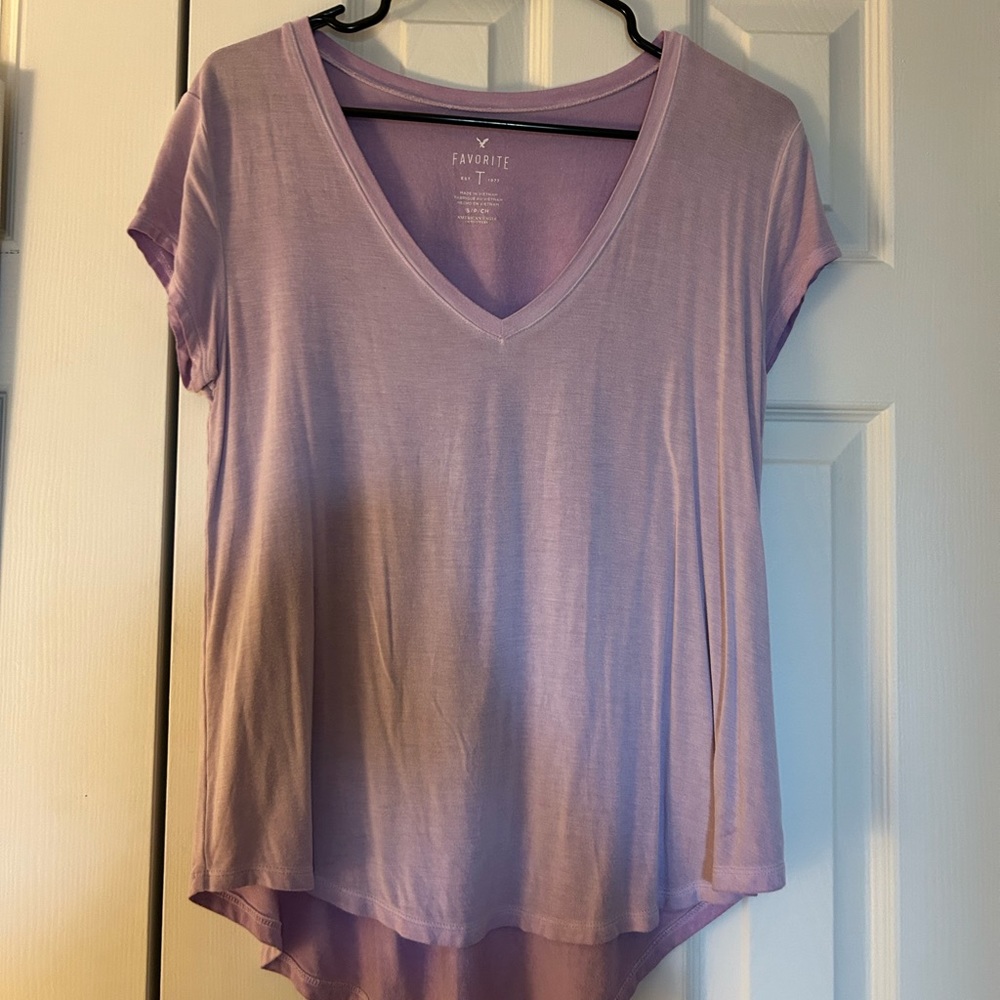 Purple V-neck american eagle shirt!!